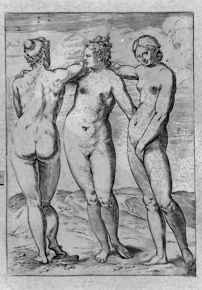 Scene erotiche, le tre grazie - Collezione Remondini. Bassano del Grappa. Vicenza